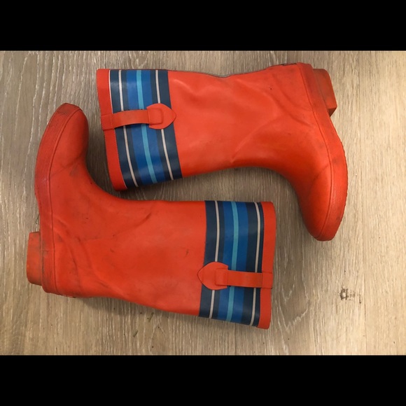 Ll bean spring rubber rain boots size 3 boys - Picture 5 of 7